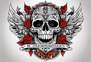 Be comfortable with being uncomfortable tattoo idea