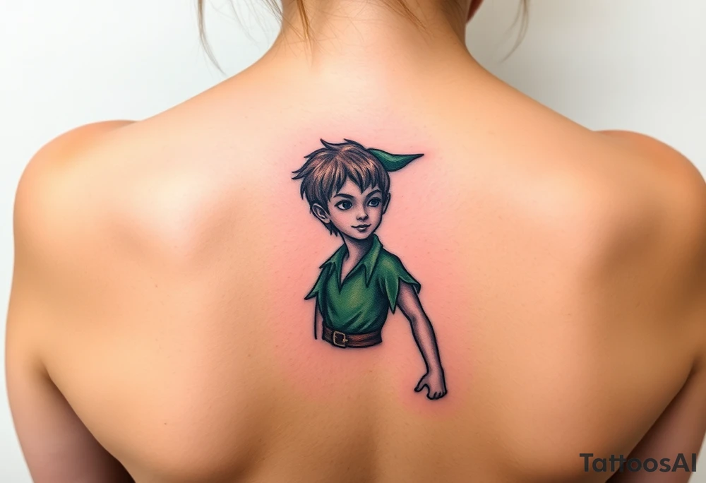 Peter Pan and hes shadow tattoo idea
