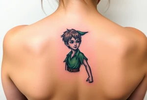 Peter Pan and hes shadow tattoo idea