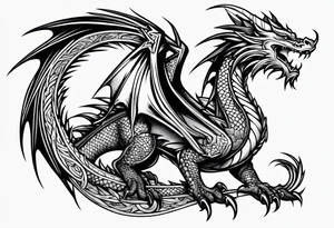 dragon , arm tattoo idea