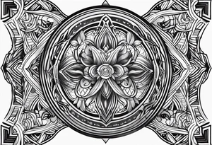 shield sleeve tattoo tattoo idea