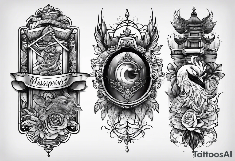 discipline and consistency words tattoo idea