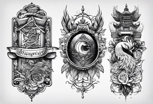 discipline and consistency words tattoo idea