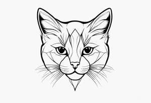 Lovely cat tattoo idea