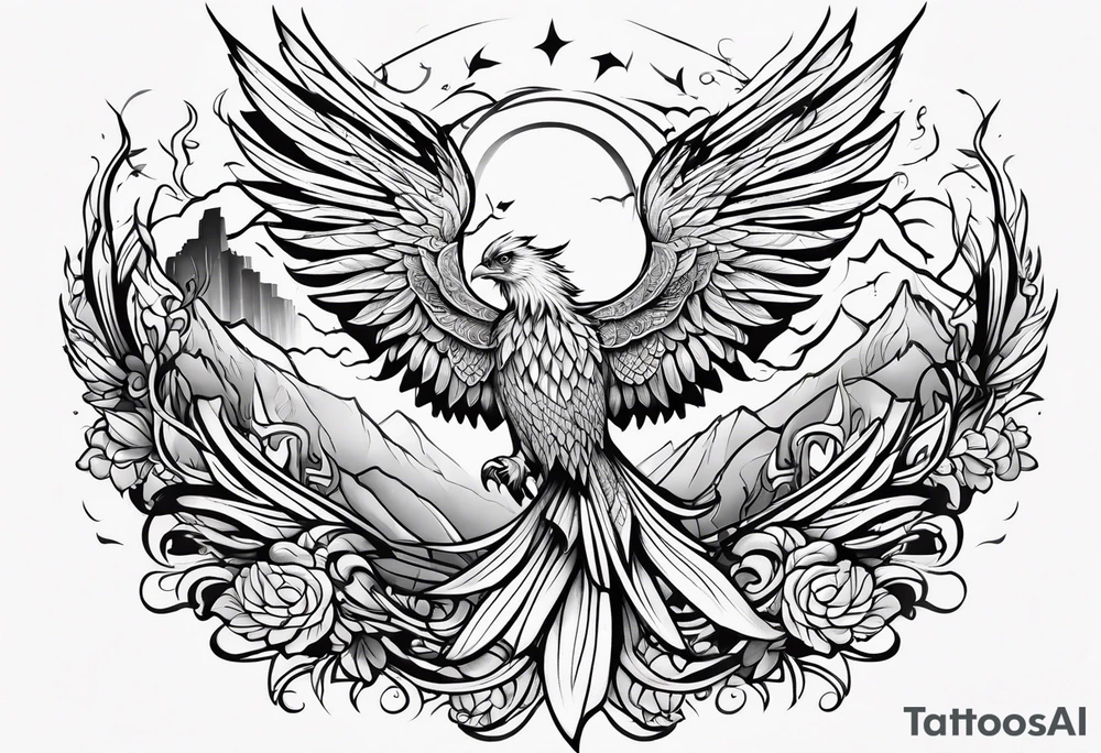phoenix tattoo idea