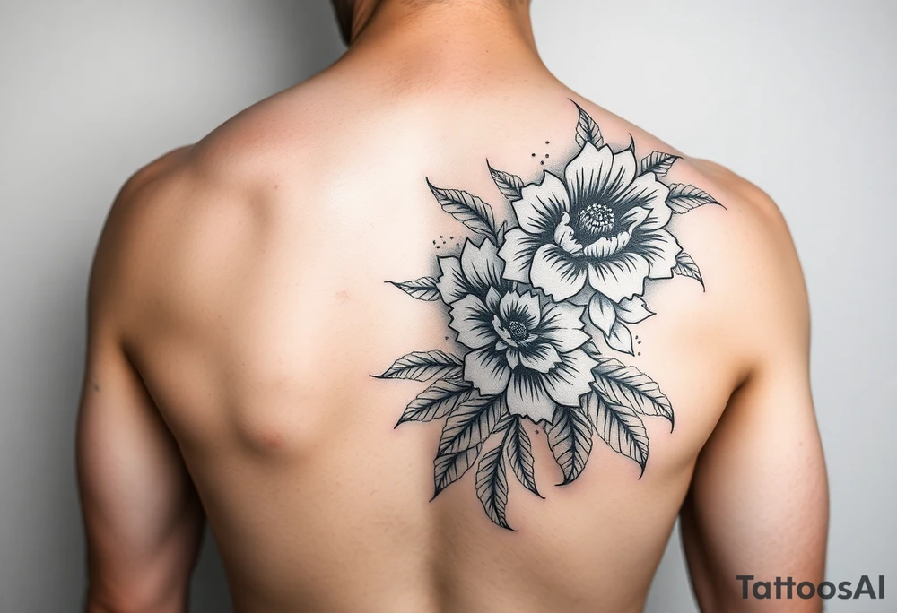 floral woman arm sleeve tattoo idea