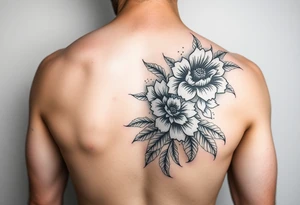 floral woman arm sleeve tattoo idea