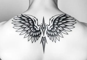 angel wings tattoo idea