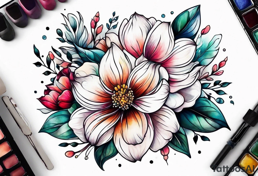 Flower tattoo idea