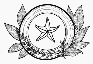 Starfish circle shell
olive branch tattoo idea