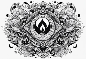 mundo explodindo tattoo idea
