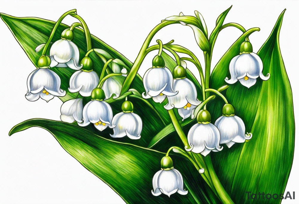 lily of the valley tattoo idea