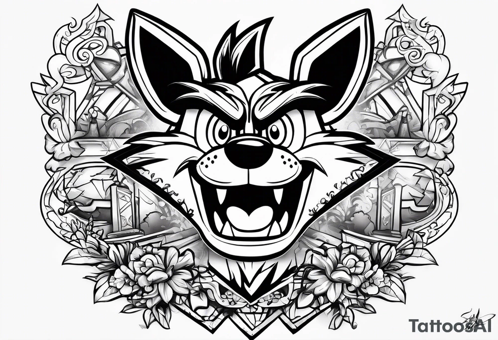 Crash bandicoot ps1 tattoo idea