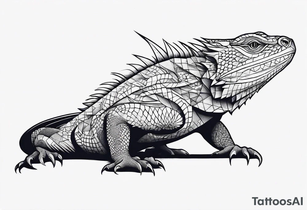 tuatara tattoo idea