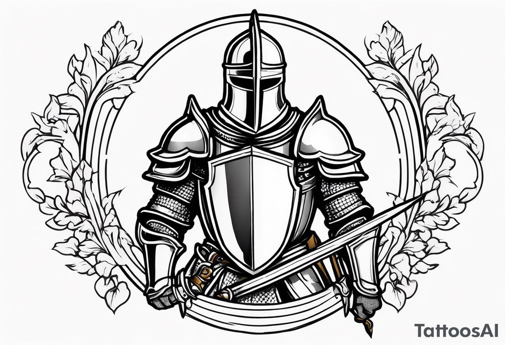 Knight in shining armor tattoo idea