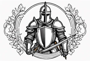 Knight in shining armor tattoo idea