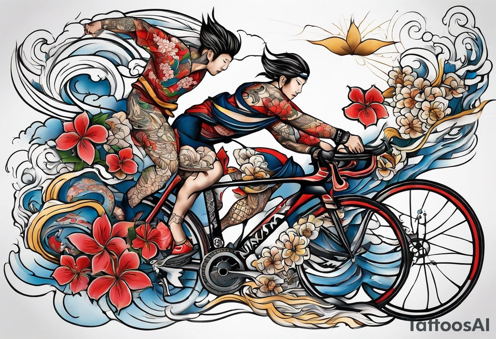 triathalon tatoo tattoo idea