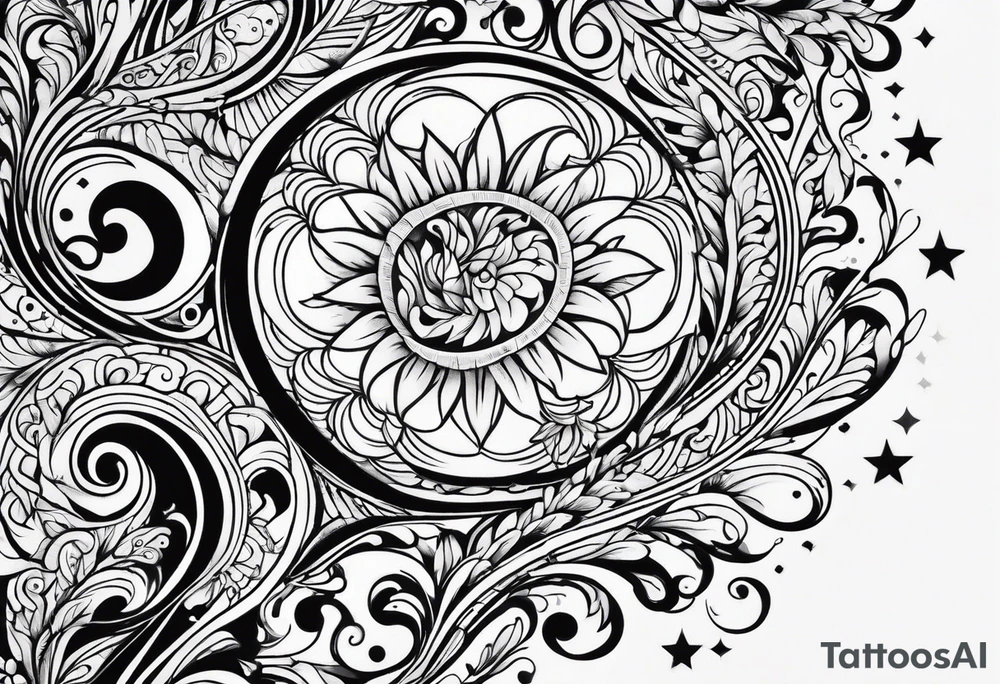 Swirly tattoo idea
