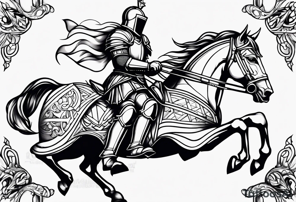 Knight in shining armor tattoo idea
