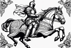Knight in shining armor tattoo idea