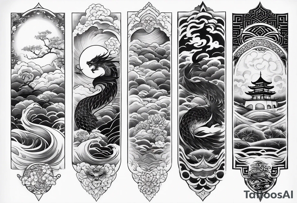 Reincarnation long forearm tattoo tattoo idea