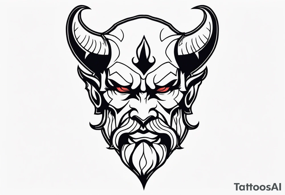 Devil on the shoulder tattoo idea