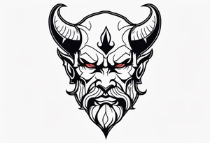 Devil on the shoulder tattoo idea