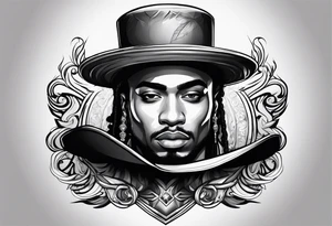 The name Ozuna with a hat tattoo idea