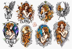 virgo cloth tattoo idea