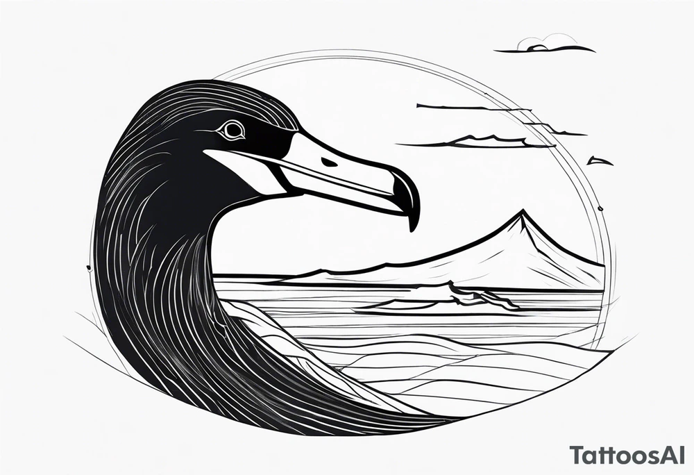 giant albatross tattoo idea