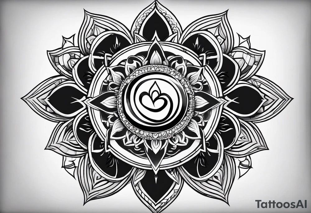 Heart chakra tattoo idea