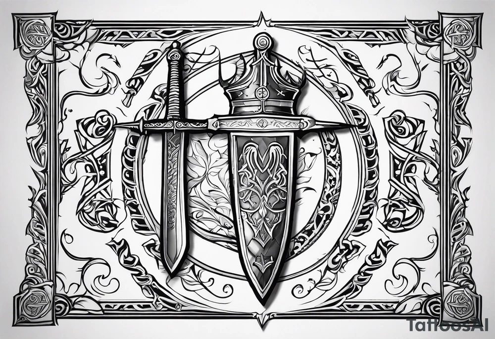 Valhalla
sword armour tattoo idea