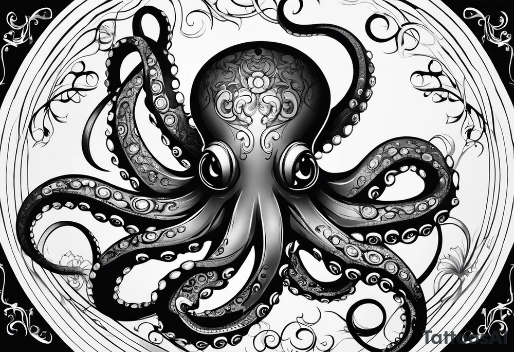 Electric octopus tattoo idea