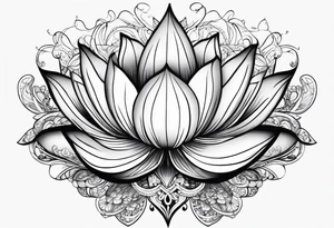 lotus flower tattoo idea