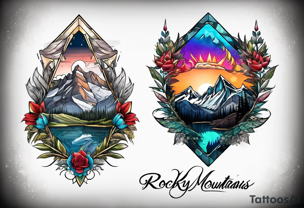 Rocky Mountains tattoo idea
