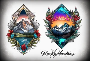 Rocky Mountains tattoo idea