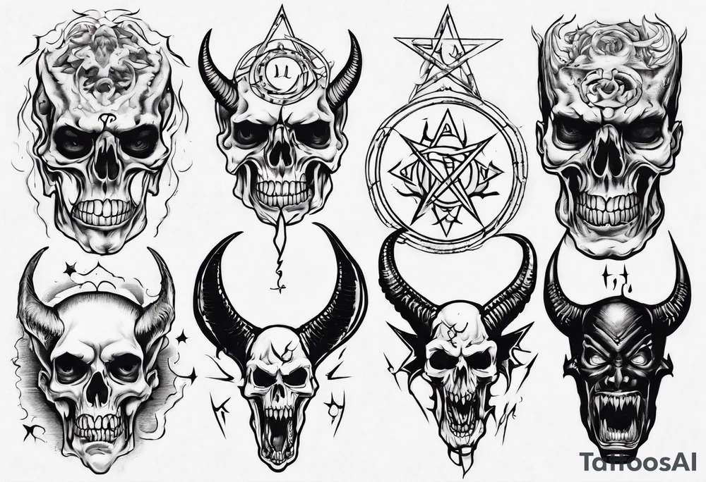 satanic tattoo idea