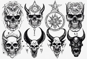 satanic tattoo idea