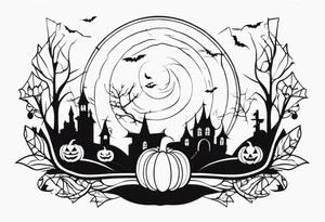 Halloween decor tattoo idea