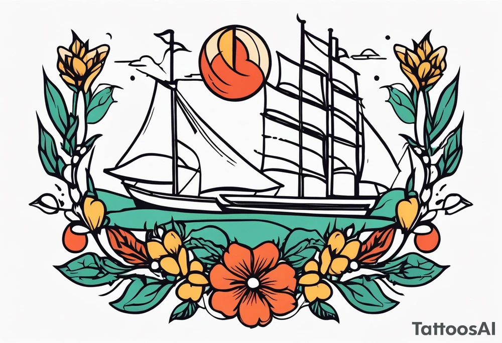 kingdom vintage tattoo style old school traditional tattoo idea