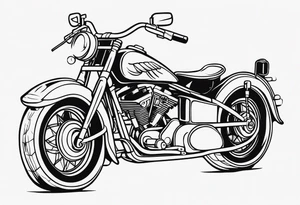 Motorcycle, wings, military tattoo idea