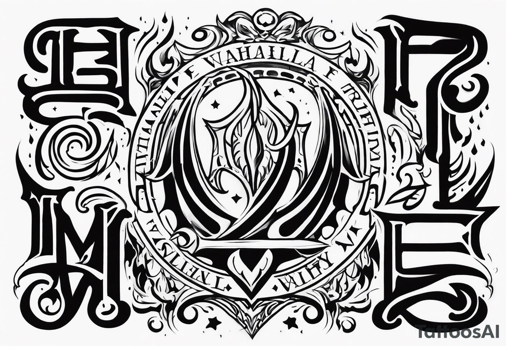 Valhalla fire tattoo idea