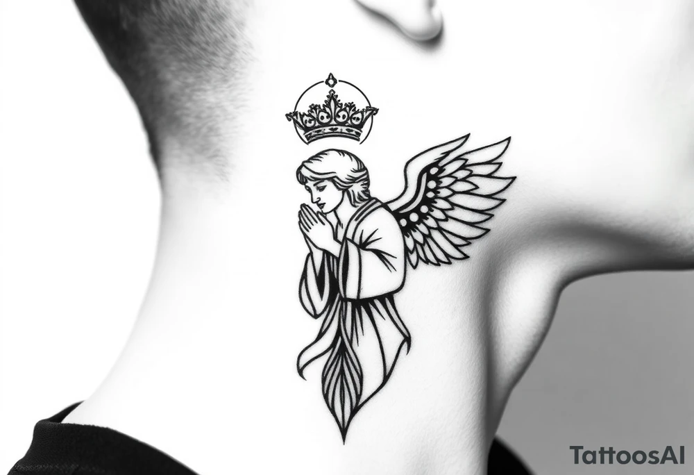 Russian orthodox angel tattoo idea