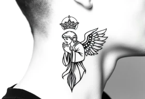 Russian orthodox angel tattoo idea