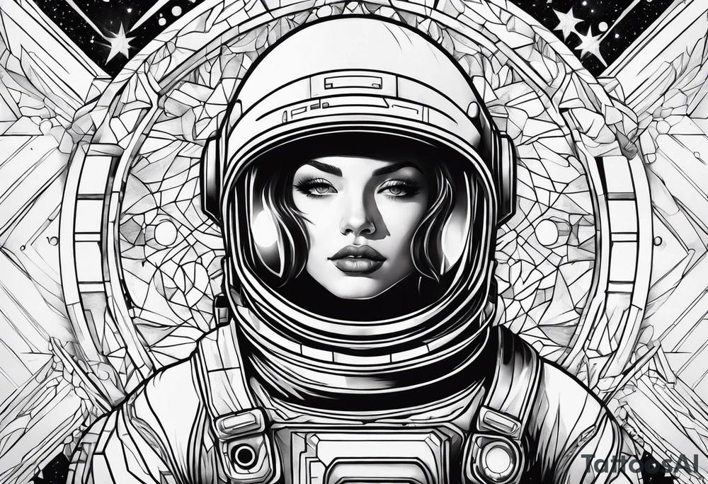 spaceman tattoo idea