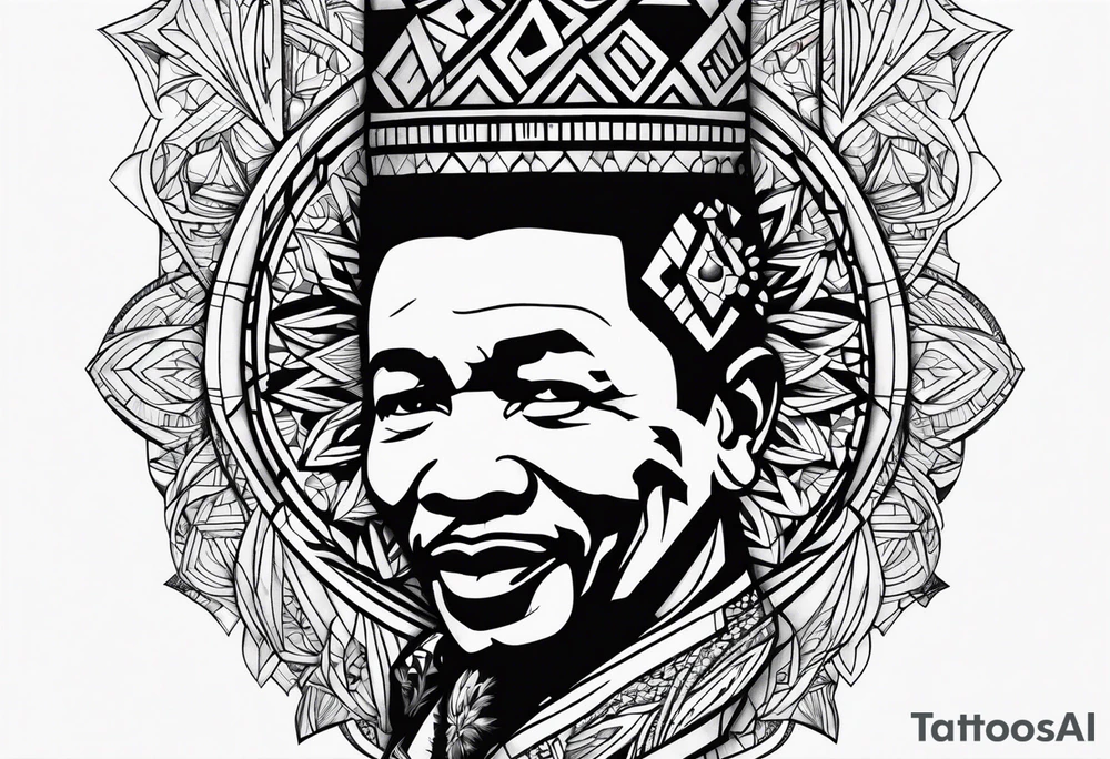 Mandela leg tattoo tattoo idea