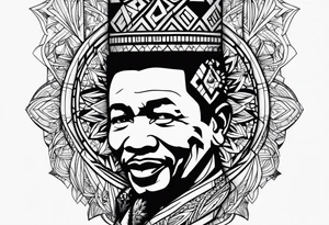 Mandela leg tattoo tattoo idea