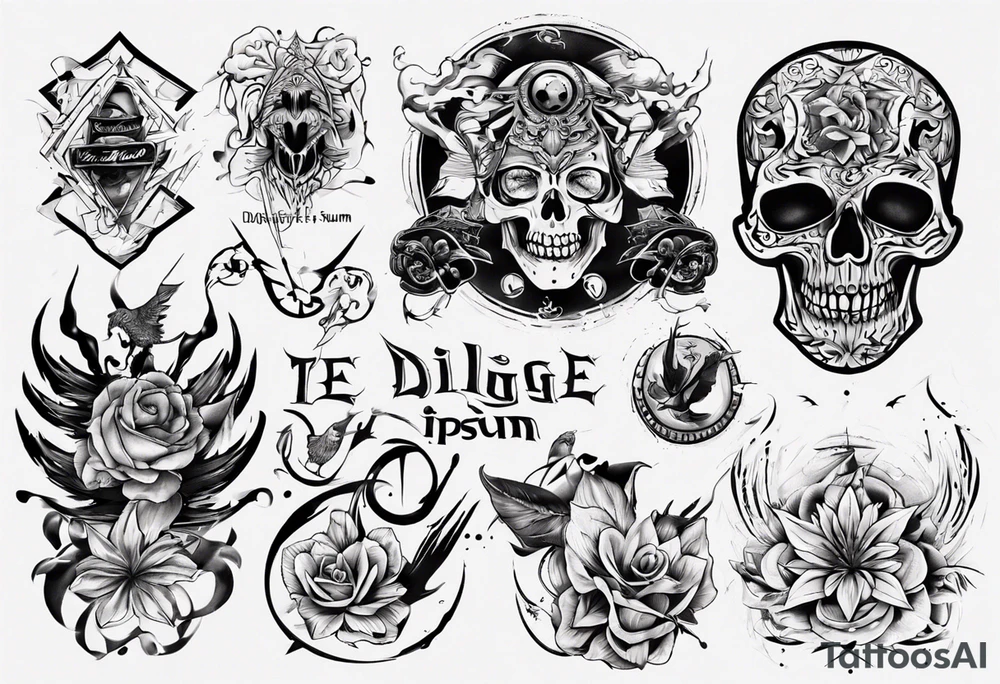 Dilige te ipsum tattoo idea