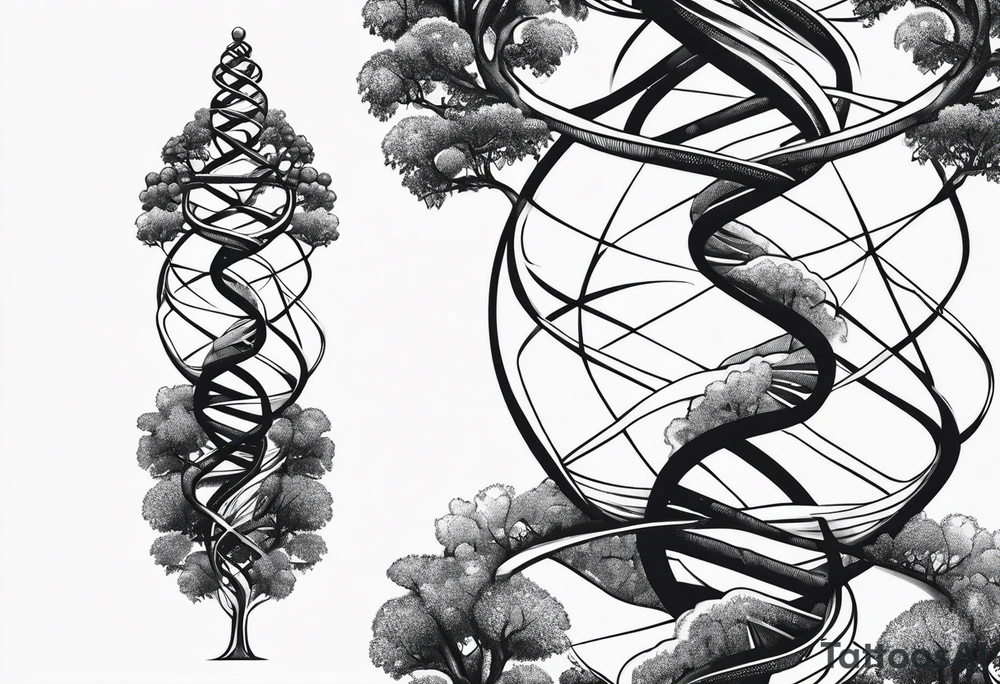 dna tree tattoo idea