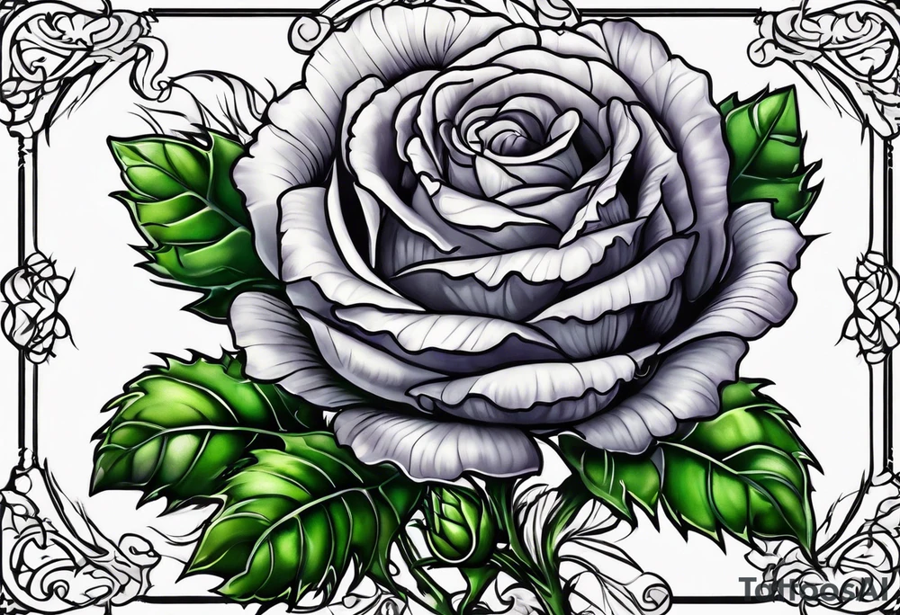 Thistle rose shamrock KND tattoo idea